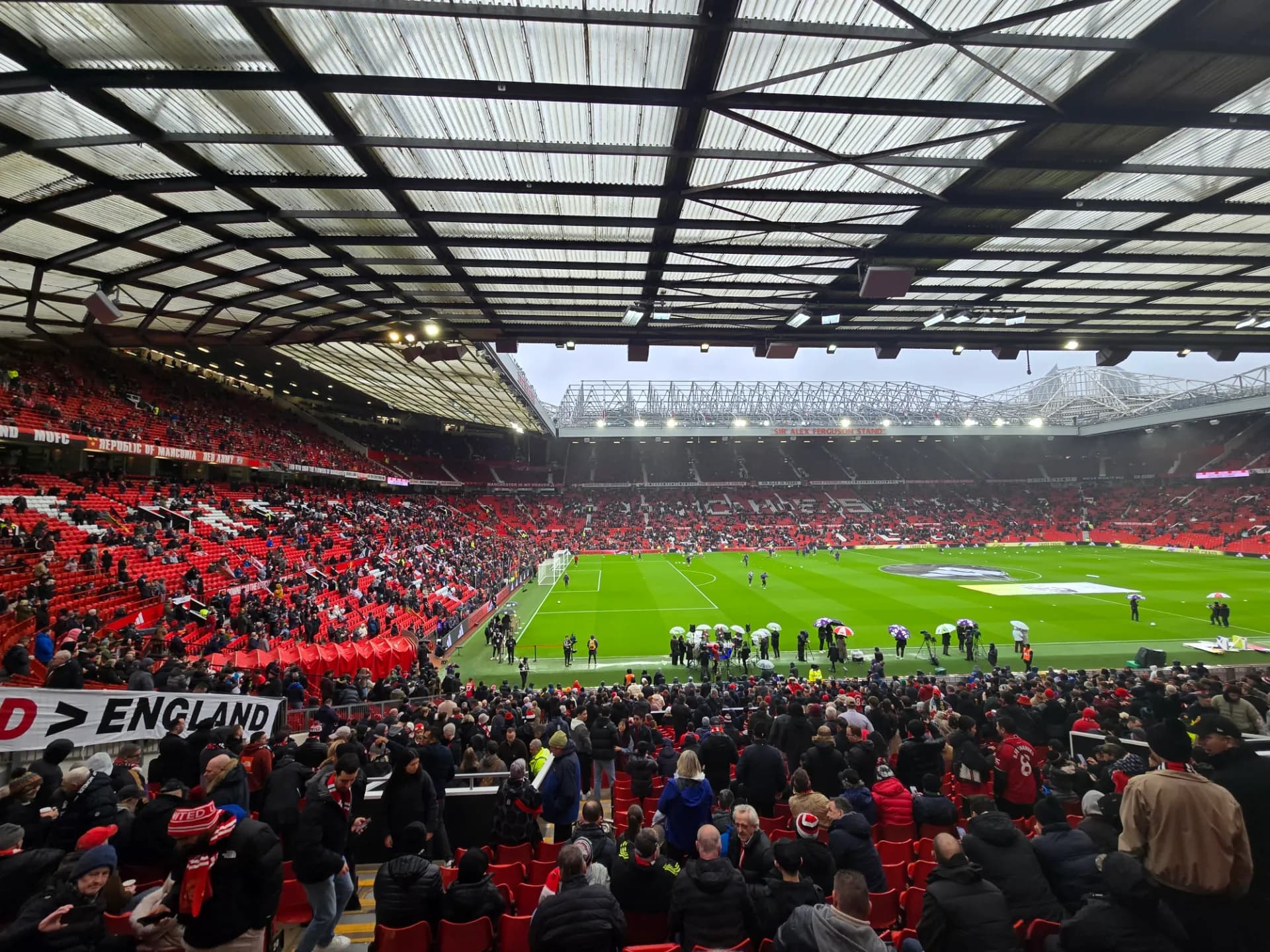 Old Trafford Main Lower S121 Row 28 · Seat number 228
