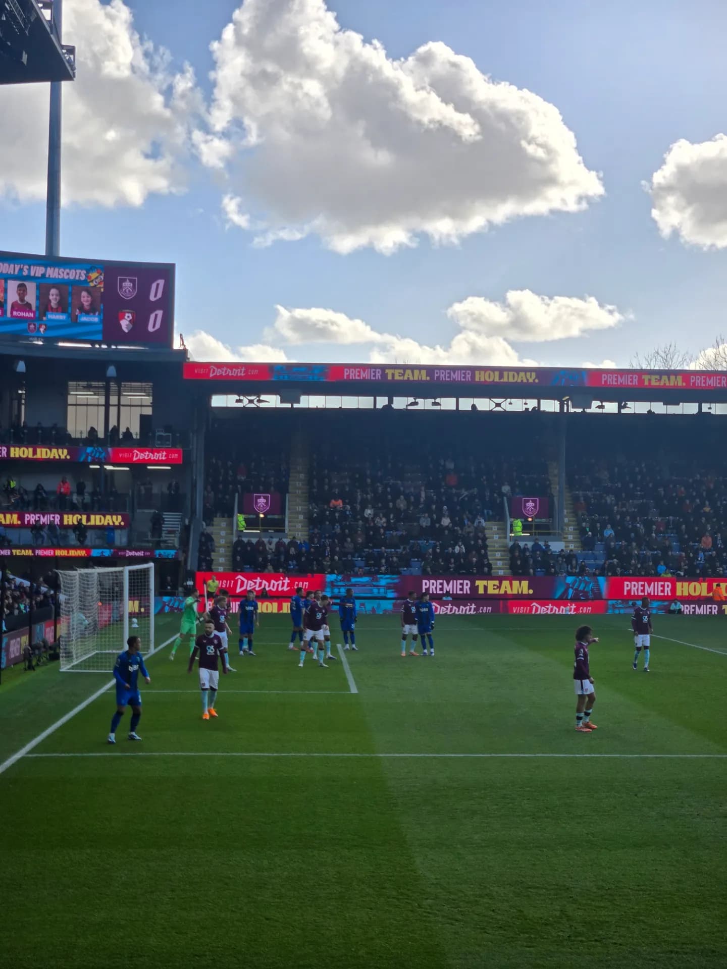 Turf Moor Corner NL9 Row L · Seat number 21
