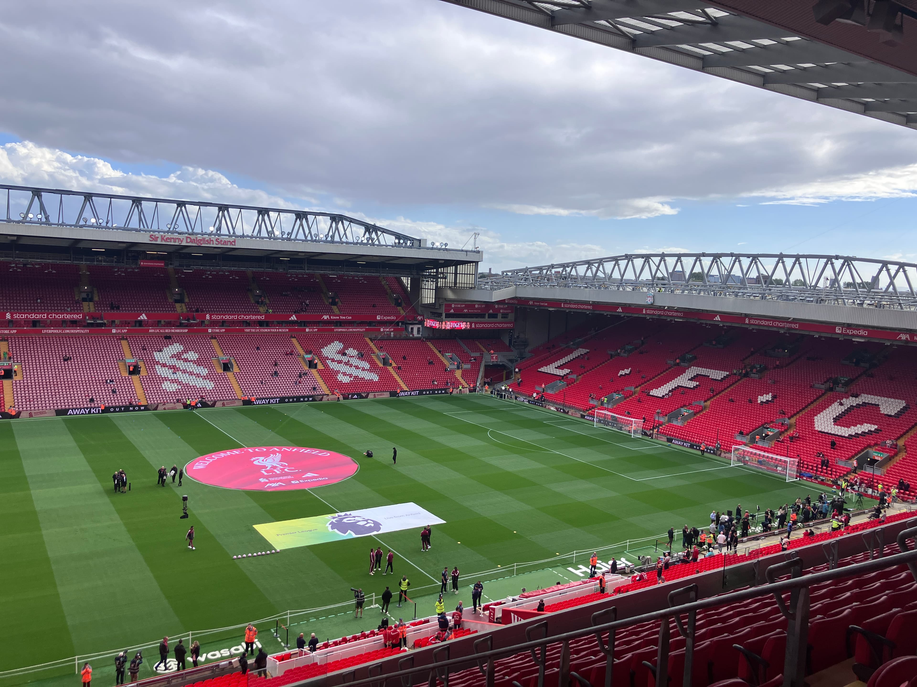 Anfield M3 Row 57 · Seat number 77