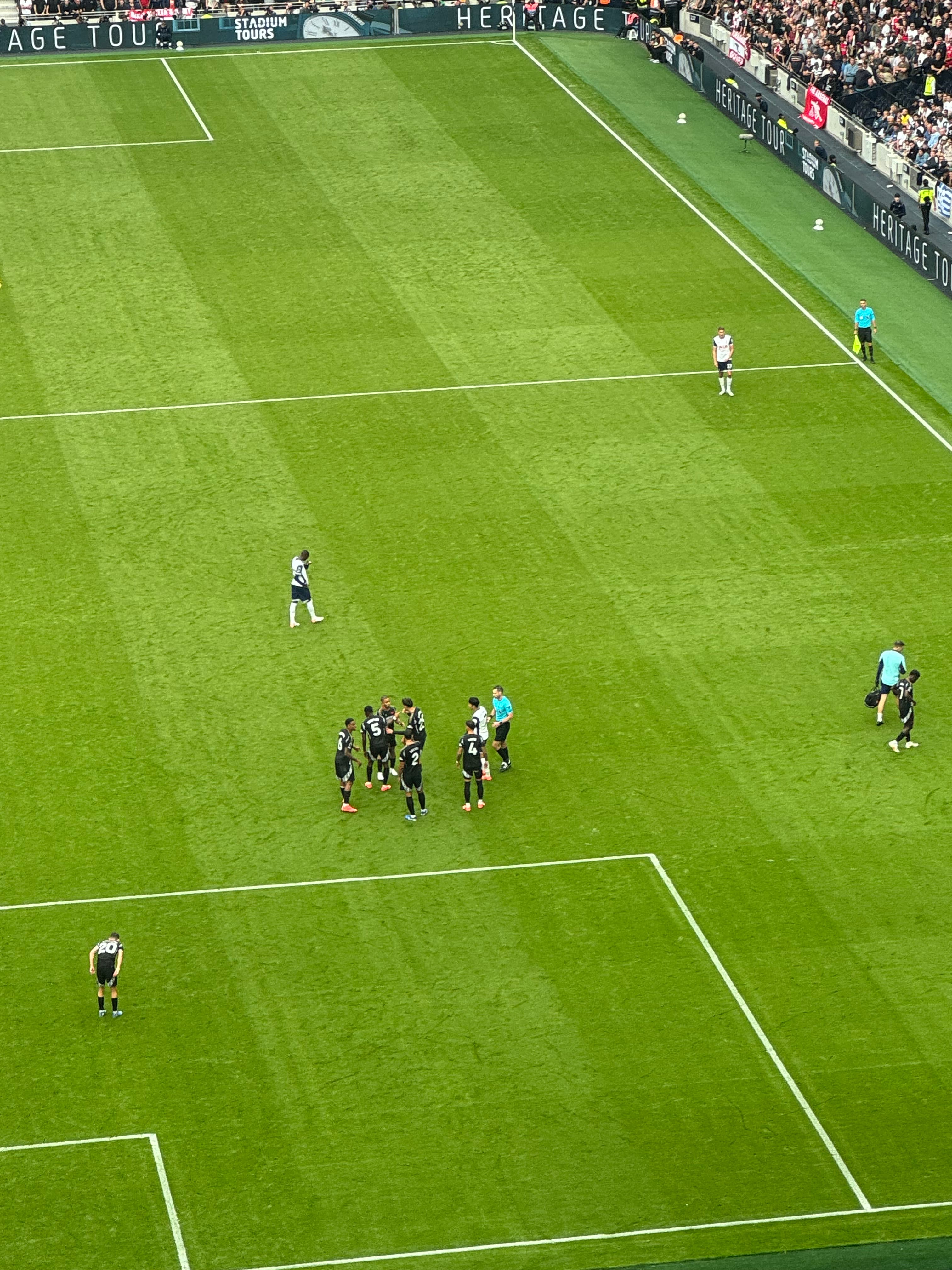 Tottenham Hotspur Stadium Goal Upper 452 Row 72 · Seat number 209