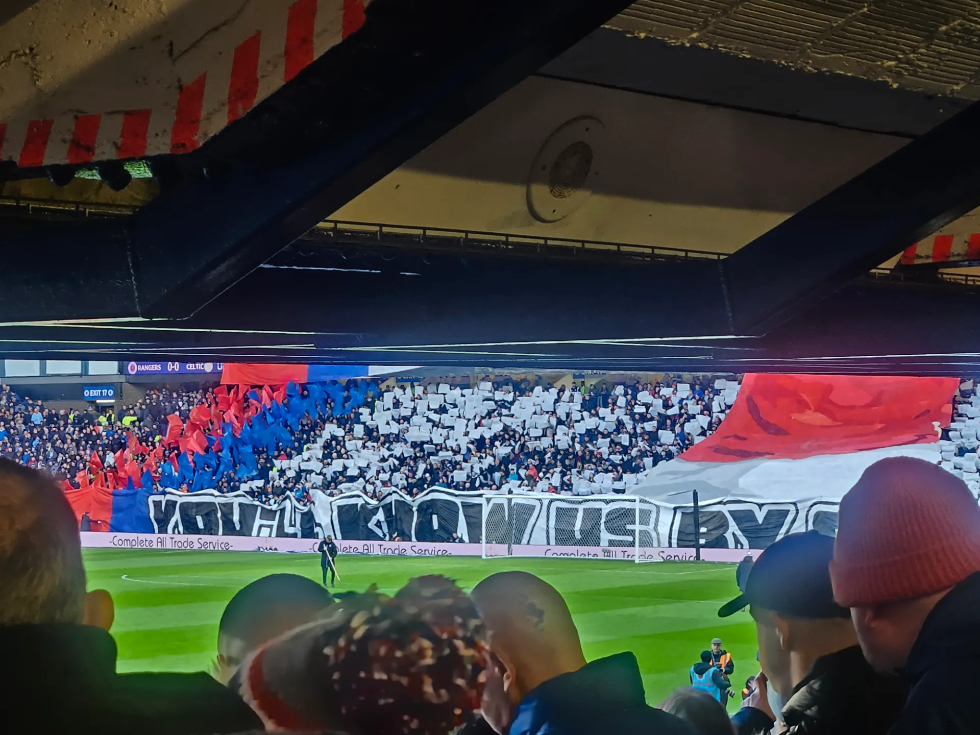 Ibrox Stadium Main Lower SW3 Row W · Seat number 227