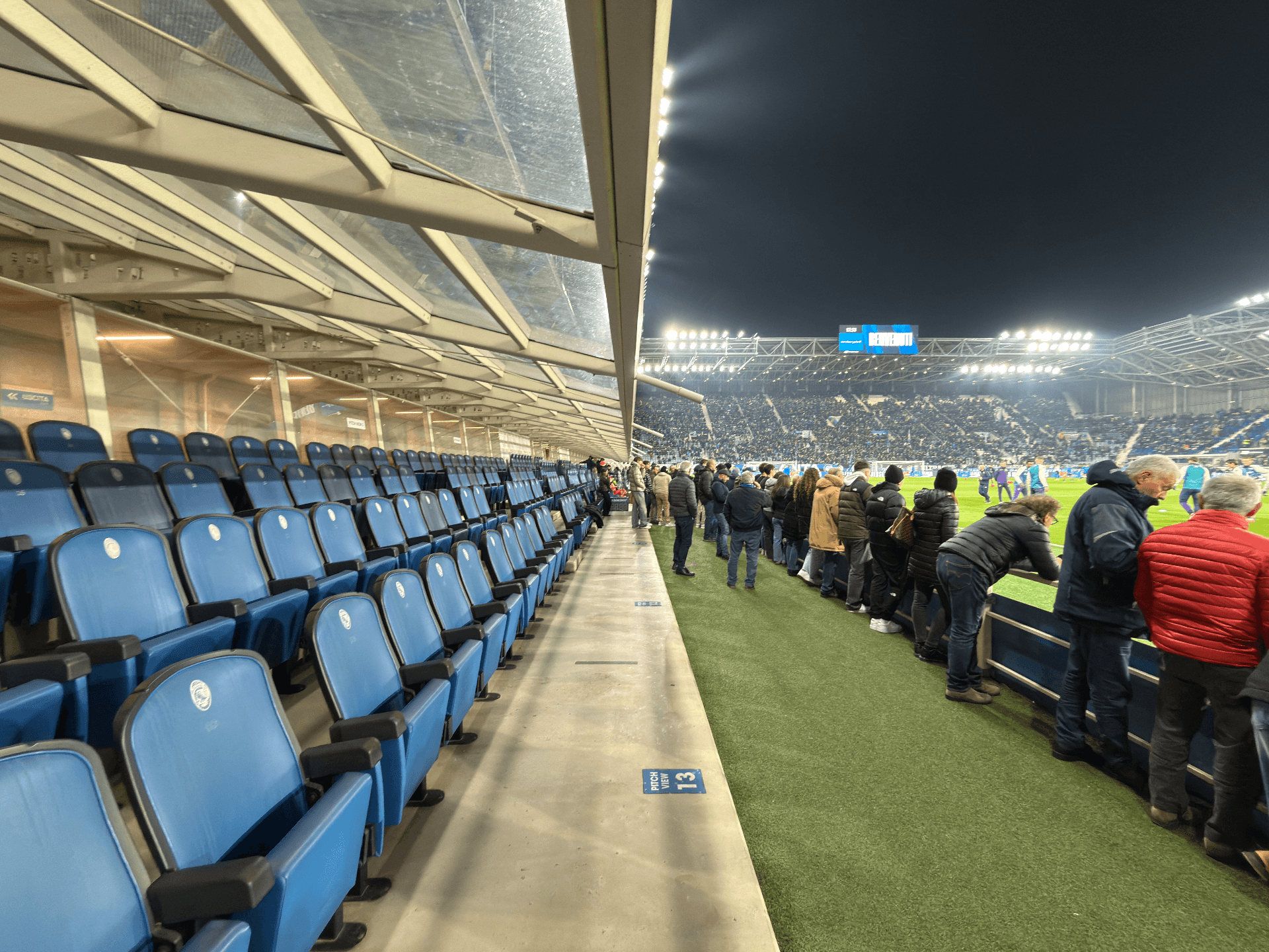 Gewiss Stadium Main Lower PS12 Row 1 · Seat number 1